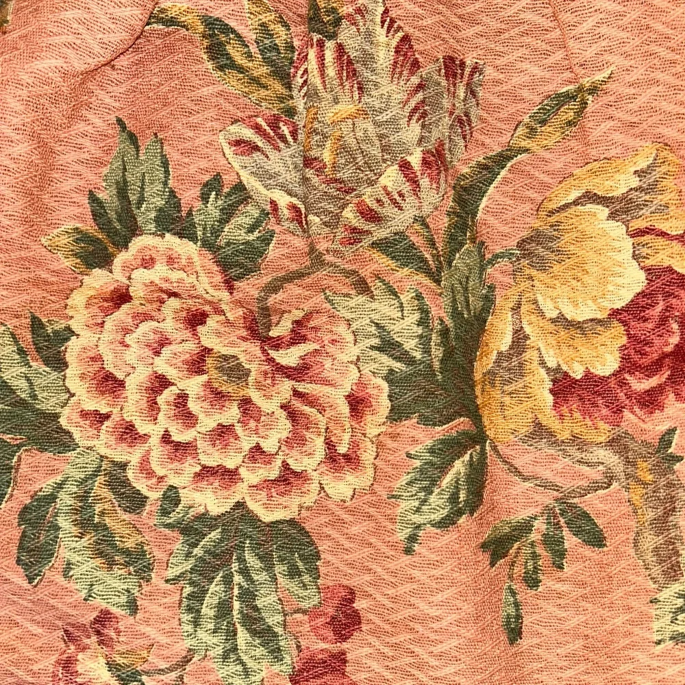 Antique Cabbage Rose Shabby Chic Spring Florals wooden handle Bermuda bag